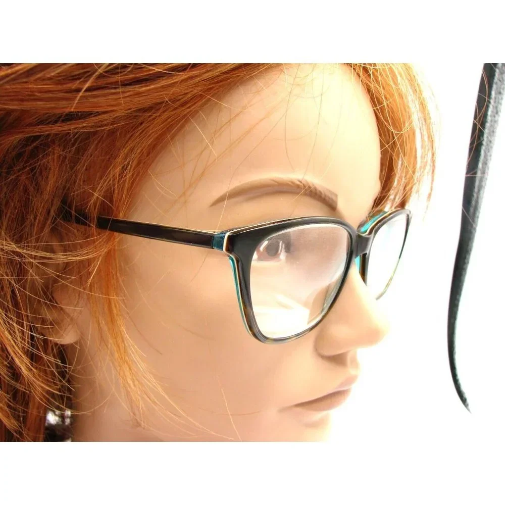 William Morris England Design Eyeglass Aqua Frames Womens WM9068 53-14-138 Case